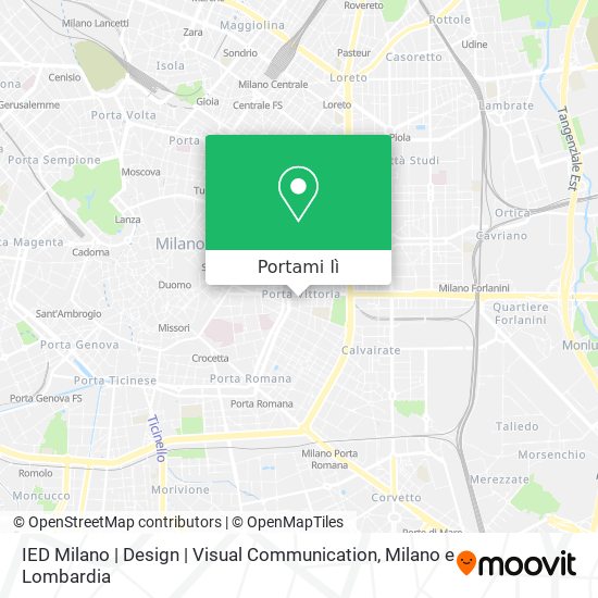 Mappa IED Milano | Design | Visual Communication