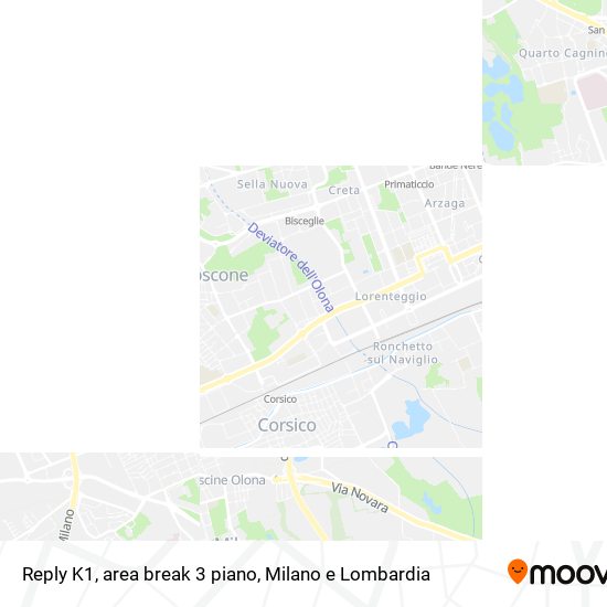 Mappa Reply K1, area break 3 piano