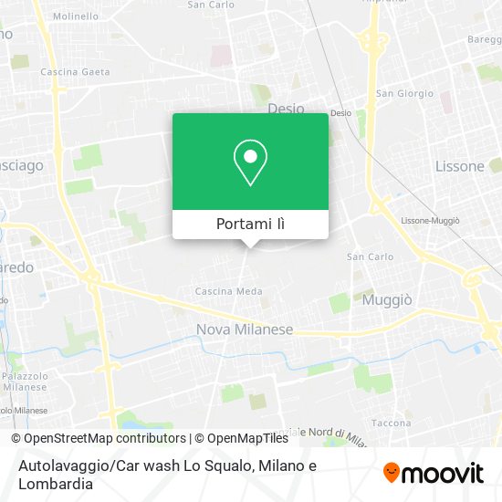 Mappa Autolavaggio / Car wash  Lo Squalo