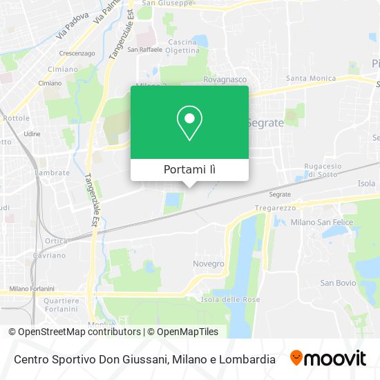 Mappa Centro Sportivo Don Giussani