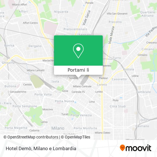 Mappa Hotel Demò
