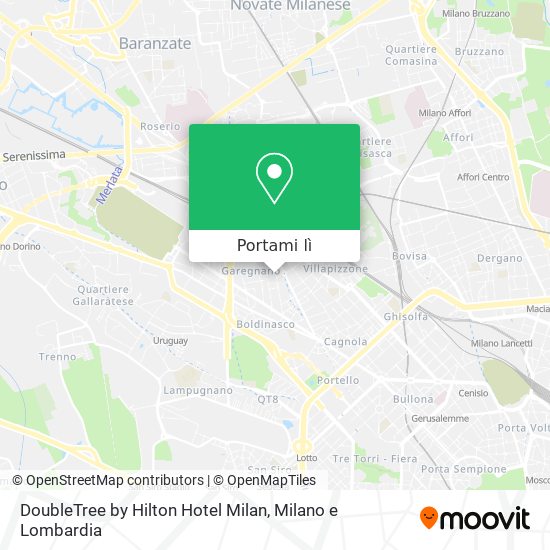 Mappa DoubleTree by Hilton Hotel Milan