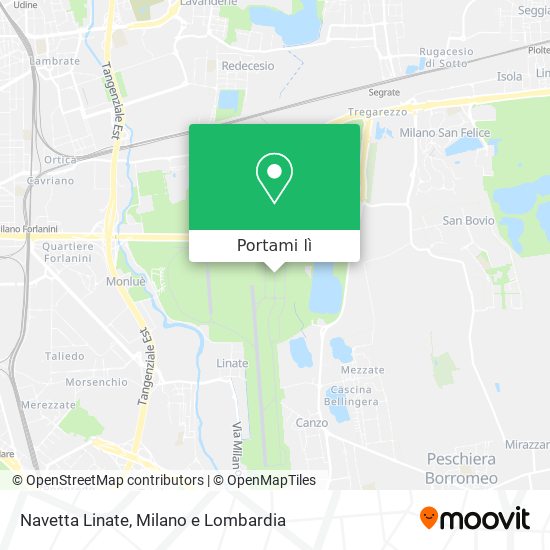 Mappa Navetta Linate