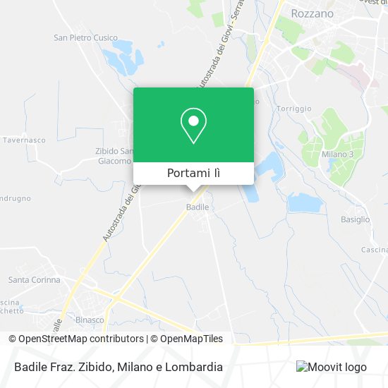 Mappa Badile Fraz. Zibido