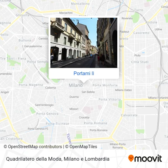 Mappa Quadrilatero della Moda