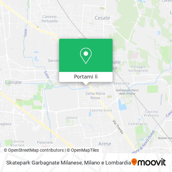 Mappa Skatepark Garbagnate Milanese