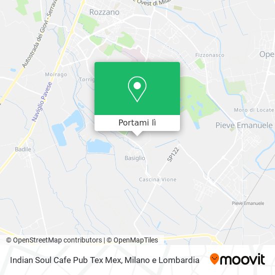 Mappa Indian Soul Cafe Pub Tex Mex
