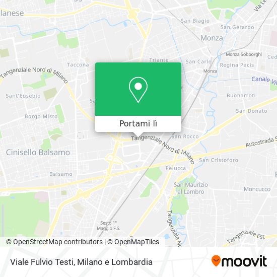 Mappa Viale Fulvio Testi