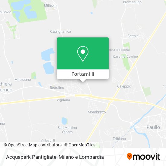 Mappa Acquapark  Pantigliate