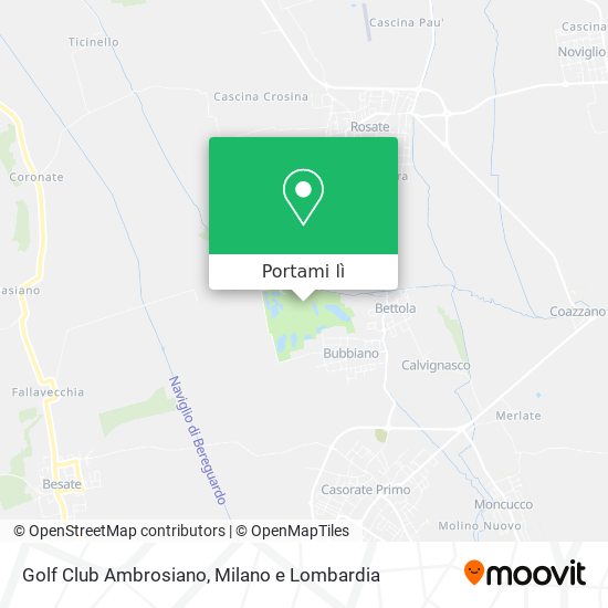 Mappa Golf Club Ambrosiano