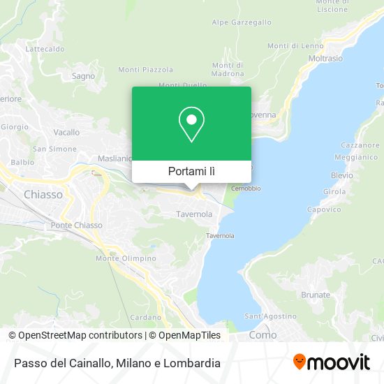 Mappa Passo del Cainallo