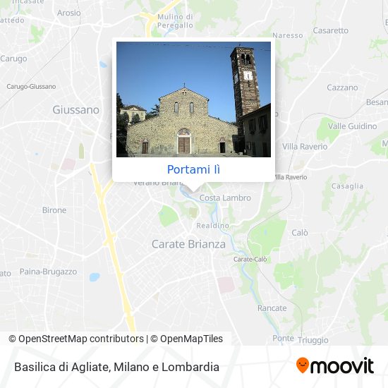 Mappa Basilica di Agliate