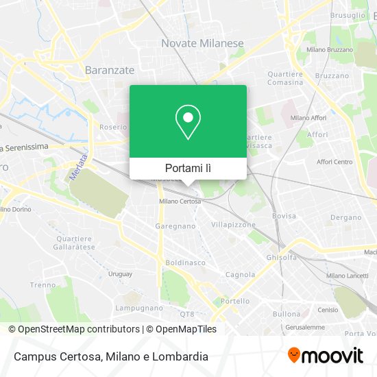 Mappa Campus Certosa