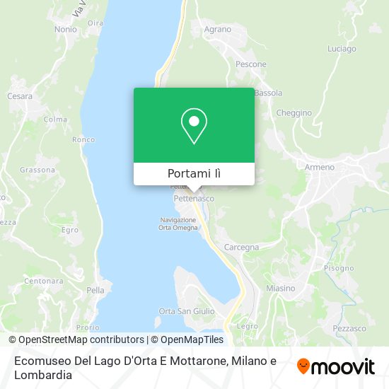 Mappa Ecomuseo Del Lago D'Orta E Mottarone