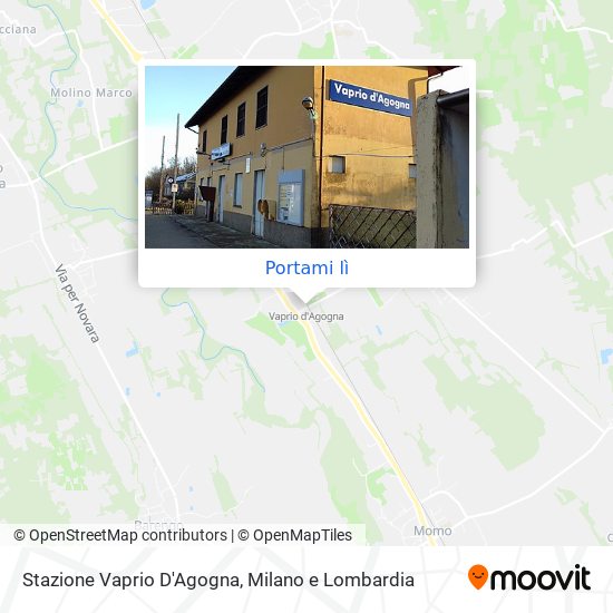 Mappa Stazione Vaprio D'Agogna