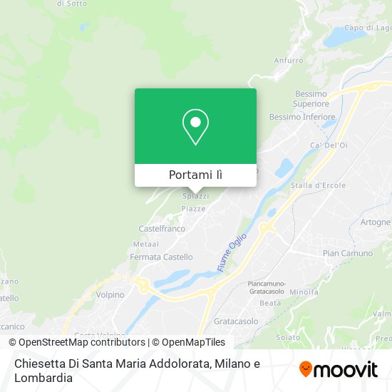 Mappa Chiesetta Di Santa Maria Addolorata
