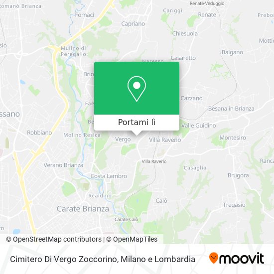 Mappa Cimitero Di Vergo Zoccorino