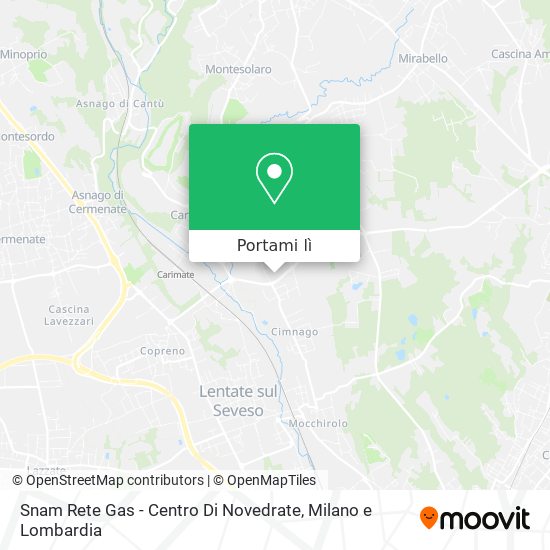 Mappa Snam Rete Gas - Centro Di Novedrate