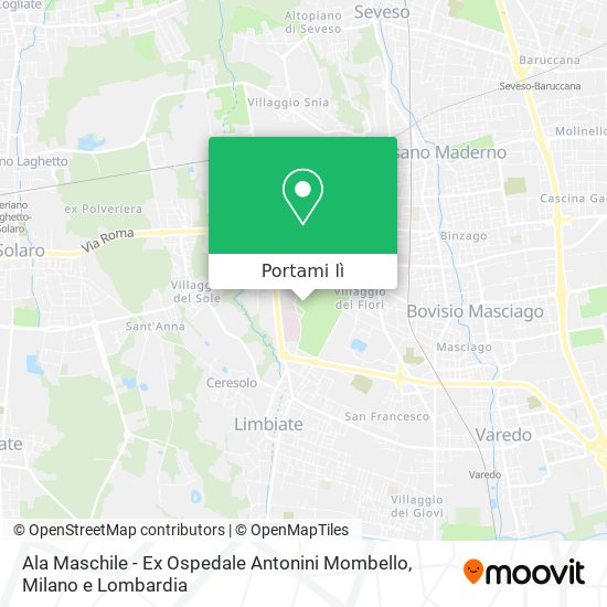 Mappa Ala Maschile - Ex Ospedale Antonini Mombello