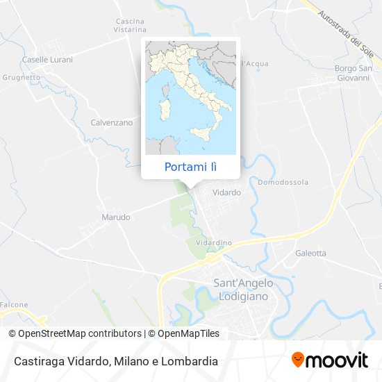 Mappa Castiraga Vidardo
