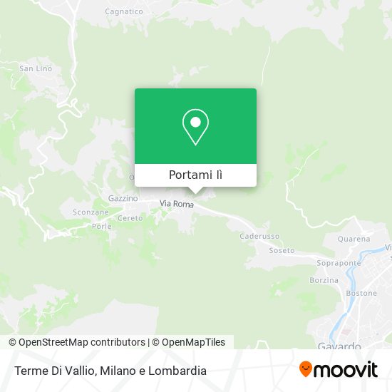 Mappa Terme Di Vallio