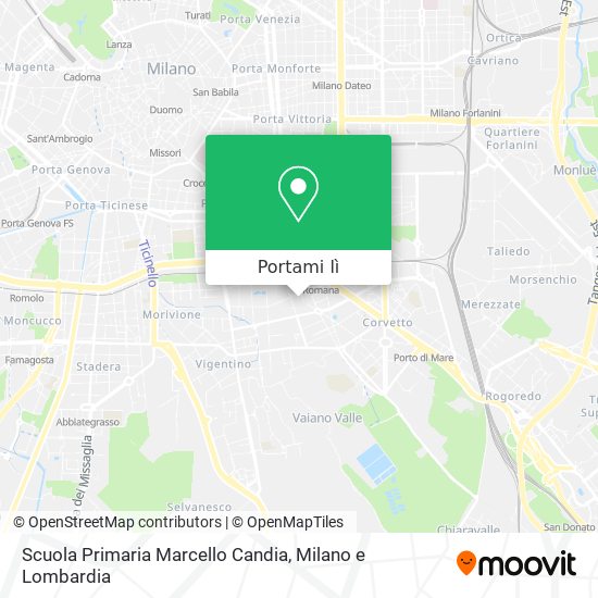 Mappa Scuola Primaria Marcello Candia
