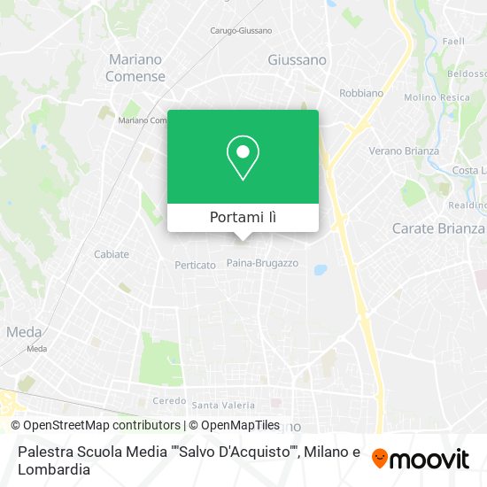 Mappa Palestra Scuola Media ""Salvo D'Acquisto""