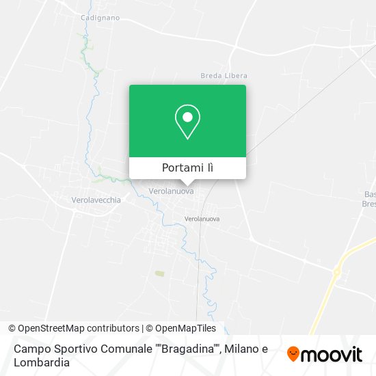 Mappa Campo Sportivo Comunale ""Bragadina""