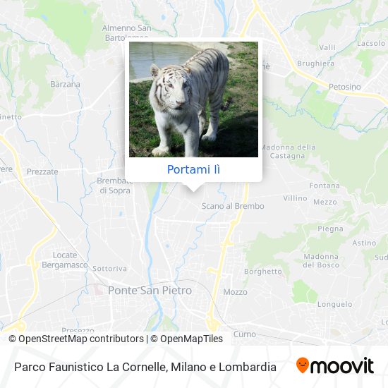 Mappa Parco Faunistico La Cornelle