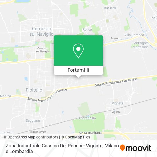 Mappa Zona Industriale Cassina De' Pecchi - Vignate