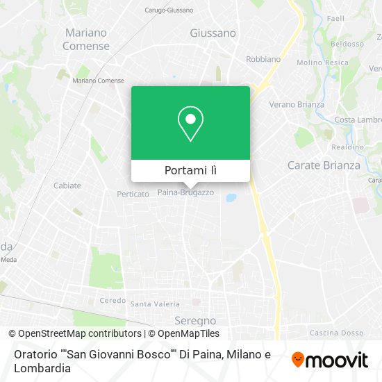 Mappa Oratorio ""San Giovanni Bosco"" Di Paina