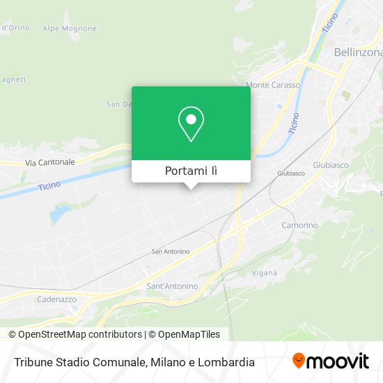 Mappa Tribune Stadio Comunale