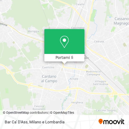 Mappa Bar Ca' D'Ass
