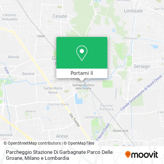 Mappa Parcheggio Stazione Di Garbagnate Parco Delle Groane