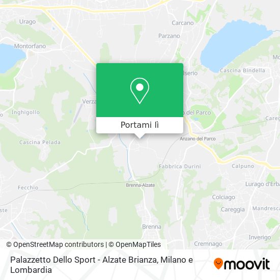 Mappa Palazzetto Dello Sport - Alzate Brianza