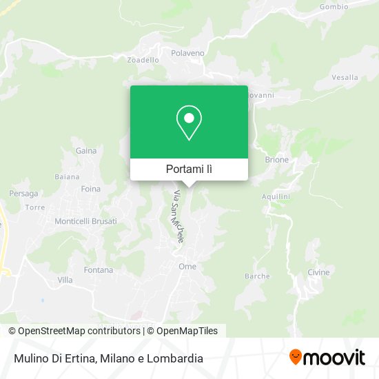 Mappa Mulino Di Ertina