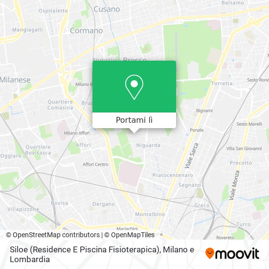 Mappa Siloe (Residence E Piscina Fisioterapica)