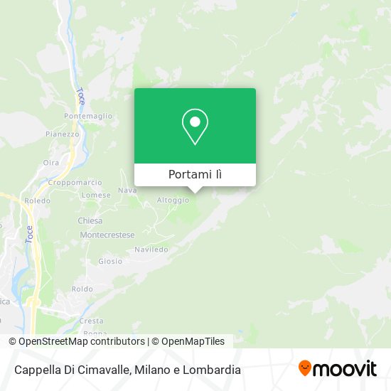 Mappa Cappella Di Cimavalle