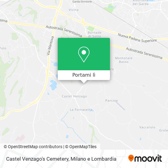 Mappa Castel Venzago's Cemetery