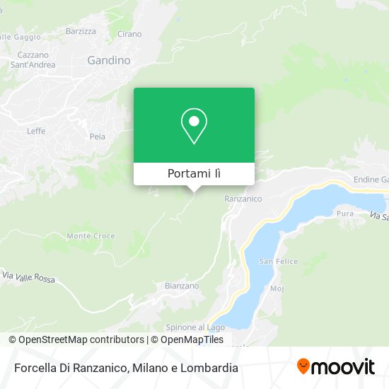 Mappa Forcella Di Ranzanico