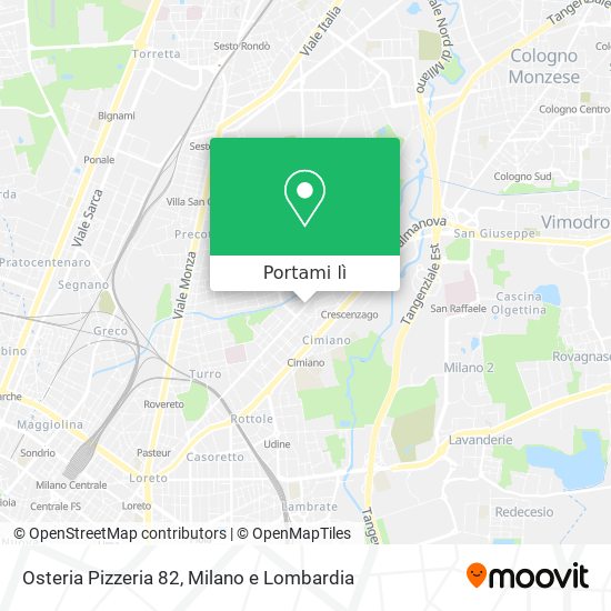 Mappa Osteria Pizzeria 82