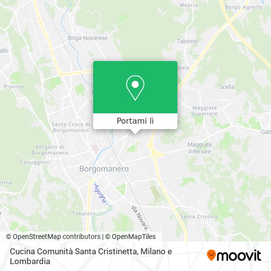 Mappa Cucina Comunità Santa Cristinetta