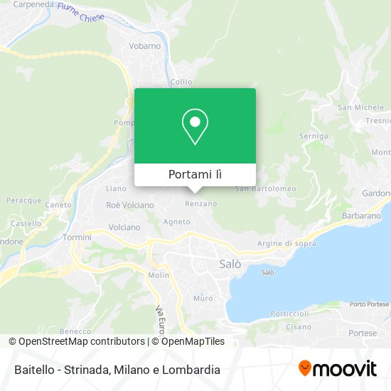 Mappa Baitello - Strinada