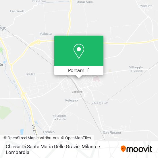 Mappa Chiesa Di Santa Maria Delle Grazie