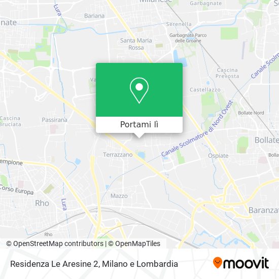 Mappa Residenza Le Aresine 2