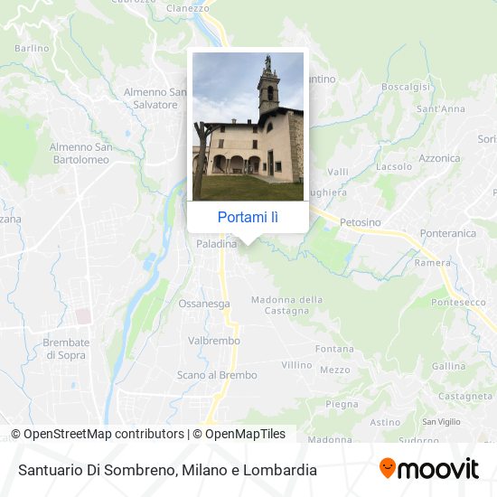 Mappa Santuario Di Sombreno