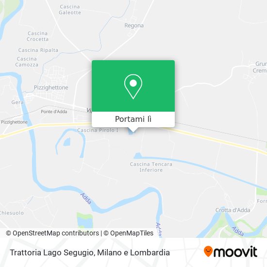 Mappa Trattoria Lago Segugio