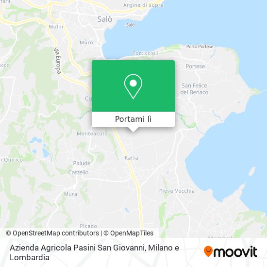 Mappa Azienda Agricola Pasini San Giovanni