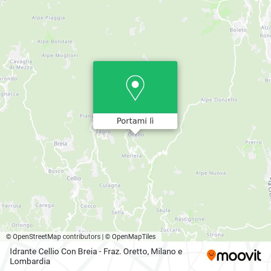 Mappa Idrante Cellio Con Breia - Fraz. Oretto