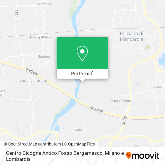 Mappa Centro Cicogne Antico Fosso Bergamasco